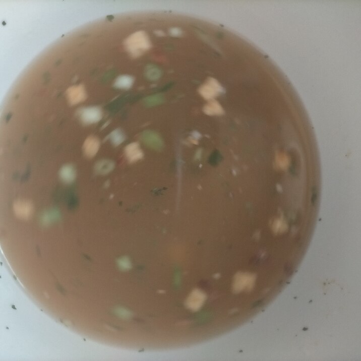 具マシマシ　レトルトスープ使用のオニオンスープ